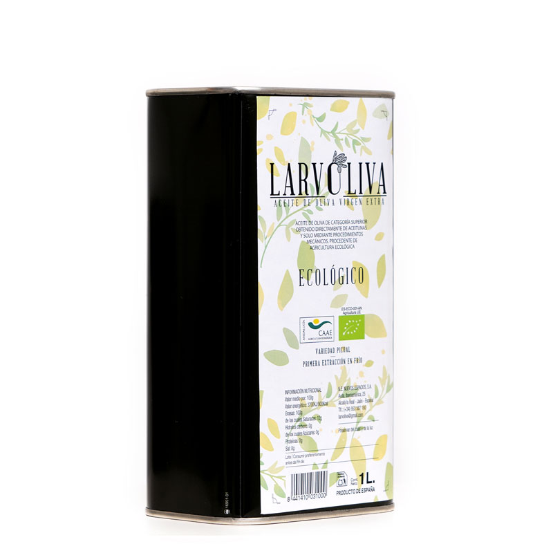 Aceite de Oliva Virgen Extra Ecológico 1L LARVOLIVA