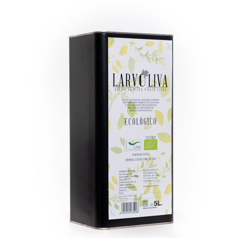 Aceite de Oliva Virgen Extra Ecológico 5L LARVOLIVA