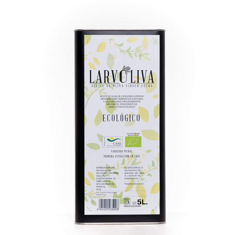 Aceite de Oliva Virgen Extra Ecológico 5L LARVOLIVA